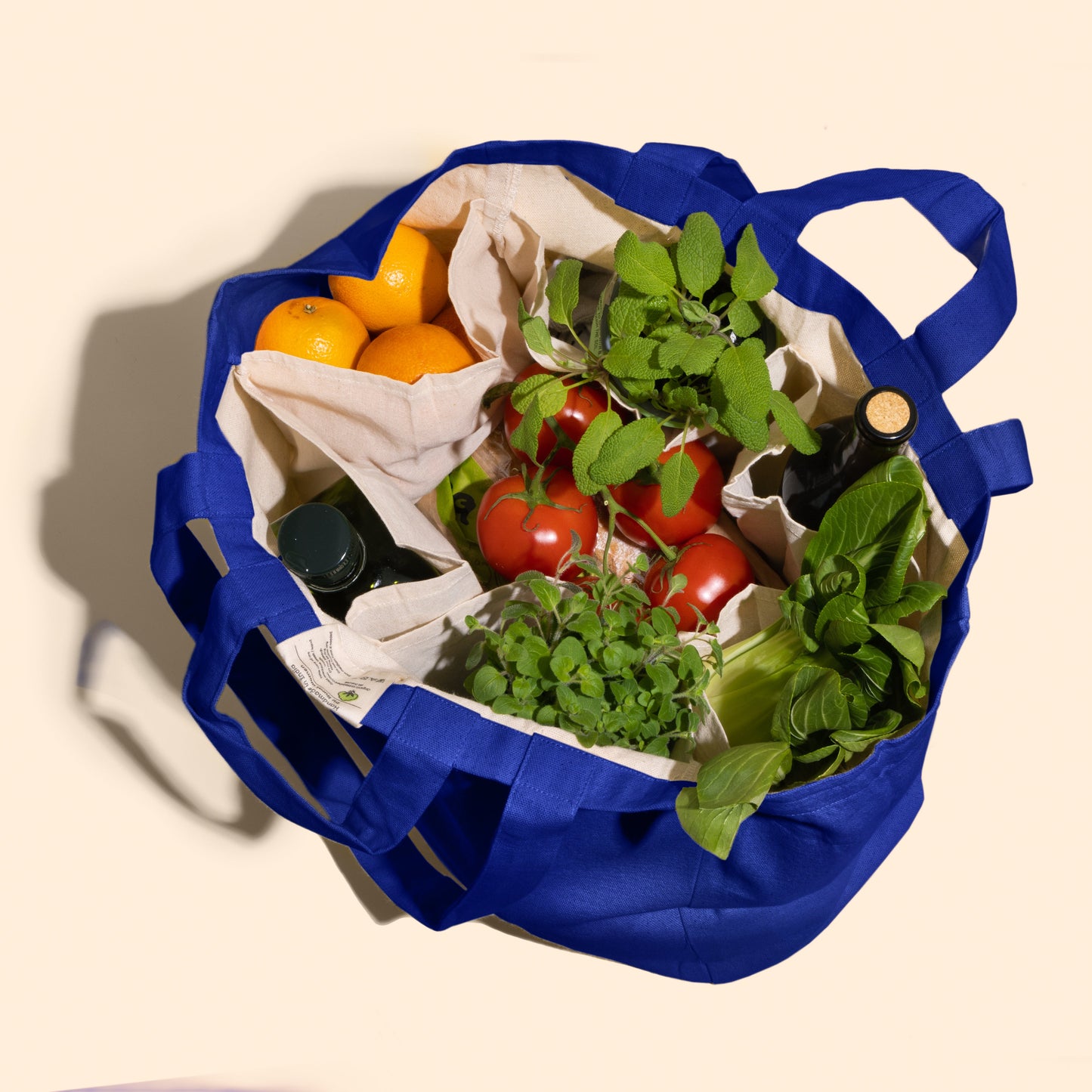 Multi pouch Grocery Bag | Reusable Grocery Bag | Grocery Tote Bag | Plain Totes Bags - Pure Mitti
