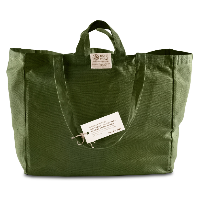 Multi pouch Grocery Bag | Reusable Grocery Bag | Grocery Tote Bag | Plain Totes Bags - Pure Mitti
