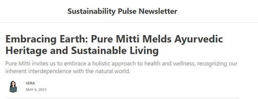 We are being featured at Sustainability Pulse Newsletter