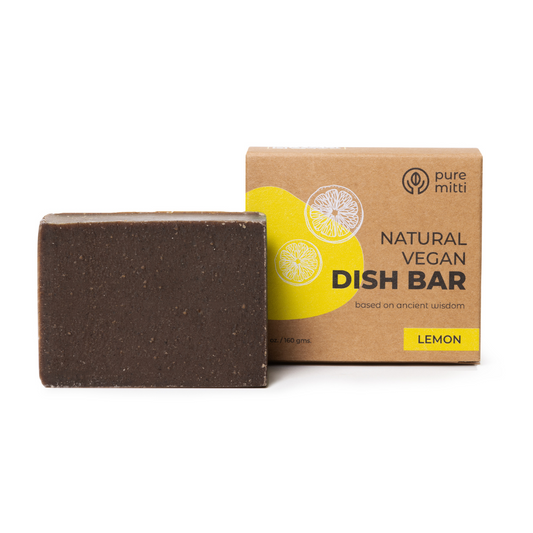 Natural Vegan Dish Bar Soap - Lemon Flavor