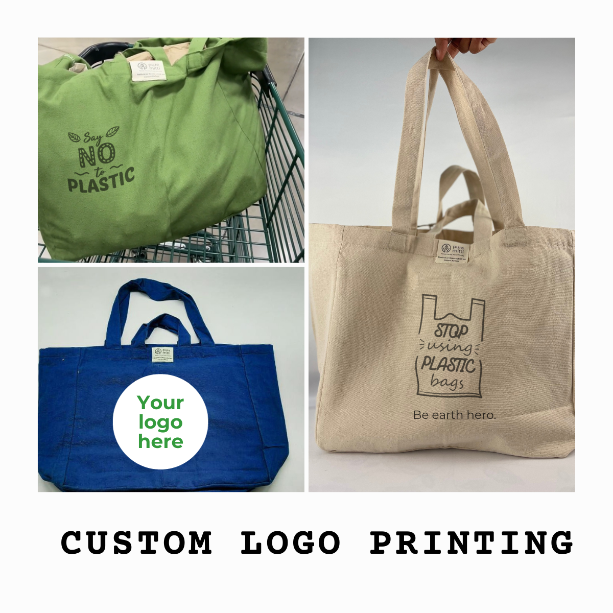 Eco friendly best sale custom tote bags