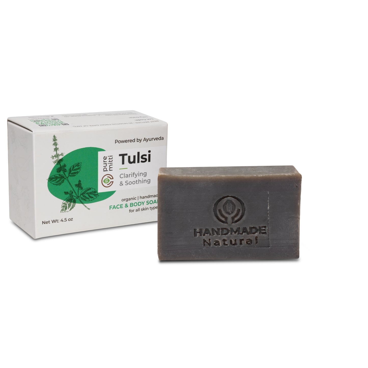 Organic Ayurvedic Tulsi Face and Body Soap