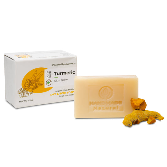 Organic Turmeric Handmade Soap | Ayurveda Turmeric Soap | Skin Glow, Anti-aging, for all skin types.