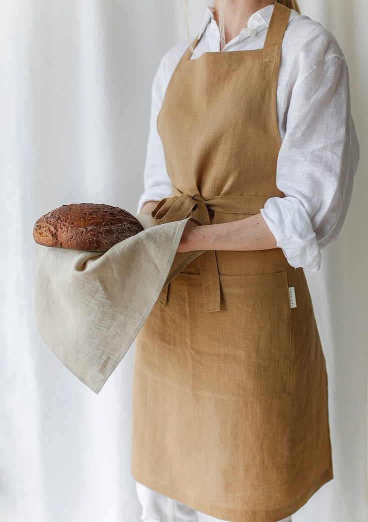 Brown Apron 100% Organic Cotton